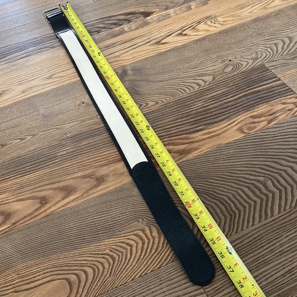 Martin + OSA leather and canvas contrast wide statement belt - Picture 11 of 11
